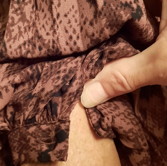 Cupcakes and Cashmere Plum Snake Blouse - Picture 4 of 9